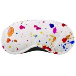 Multicolor Splatter Abstract Print Sleeping Mask Front