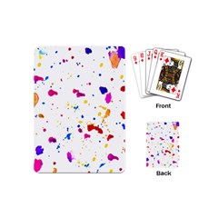 Multicolor Splatter Abstract Print Playing Cards (Mini)