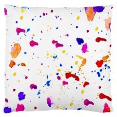 Multicolor Splatter Abstract Print Large Cushion Case (Single Sided) 