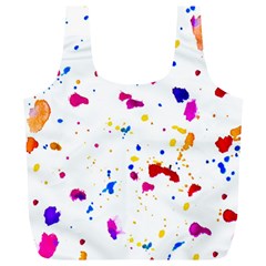 Multicolor Splatter Abstract Print Reusable Bag (XL)