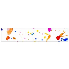 Multicolor Splatter Abstract Print Flano Scarf (small) by dflcprintsclothing