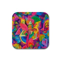 Colorful Floral Abstract Painting Drink Coasters 4 Pack (square) by KirstenStar