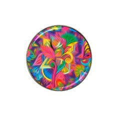 Colorful Floral Abstract Painting Golf Ball Marker 4 Pack (for Hat Clip) by KirstenStar