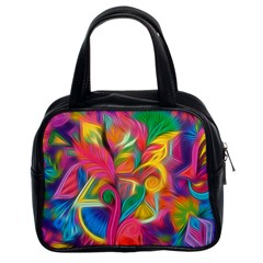 Colorful Floral Abstract Painting Classic Handbag (two Sides) by KirstenStar