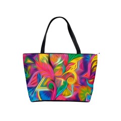 Colorful Floral Abstract Painting Large Shoulder Bag by KirstenStar