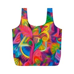 Colorful Floral Abstract Painting Full Print Recycle Bag (m) by KirstenStar