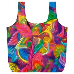 Colorful Floral Abstract Painting Full Print Recycle Bag (xl) by KirstenStar