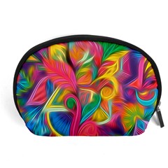 Colorful Floral Abstract Painting Accessory Pouch (large) by KirstenStar