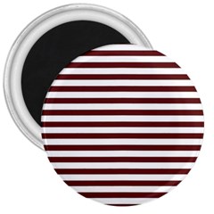 Marsala Stripes 3  Button Magnet by ElenaIndolfiStyle