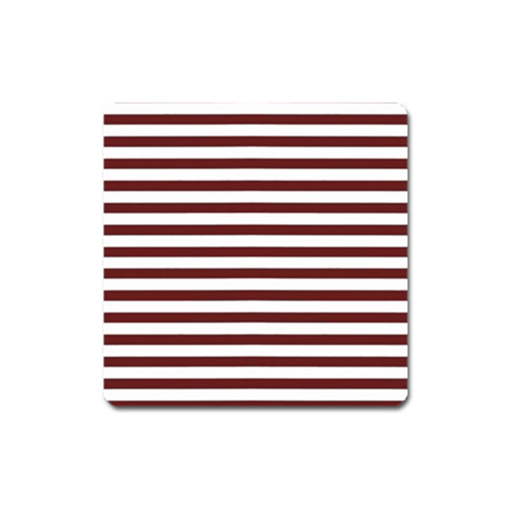 Marsala Stripes Magnet (Square)