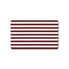 Marsala Stripes Magnet (name Card) by ElenaIndolfiStyle