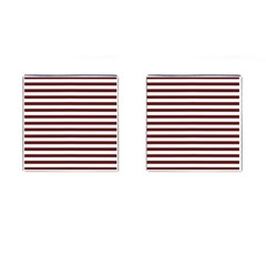 Marsala Stripes Cufflinks (square) by ElenaIndolfiStyle