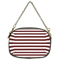 Marsala Stripes Chain Purse (one Side)