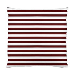 Marsala Stripes Cushion Case (two Sided)  by ElenaIndolfiStyle