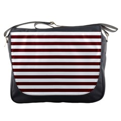 Marsala Stripes Messenger Bag by ElenaIndolfiStyle