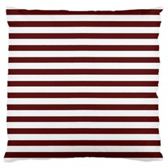 Marsala Stripes Large Cushion Case (single Sided) 