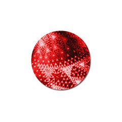 Red Fractal Lace Golf Ball Marker 4 Pack by KirstenStar