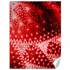 Red Fractal Lace Canvas 36  X 48  (unframed) by KirstenStar