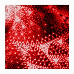 Red Fractal Lace Glasses Cloth (medium) by KirstenStar