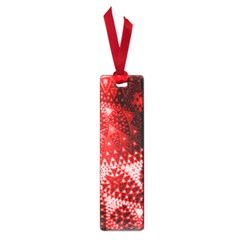 Red Fractal Lace Small Bookmark by KirstenStar