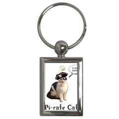 Pi-rate Cat Key Chain (rectangle) by brainchilddesigns