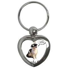 Pi-rate Cat Key Chain (heart) by brainchilddesigns