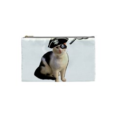 Pi-rate Cat Cosmetic Bag (small) by brainchilddesigns