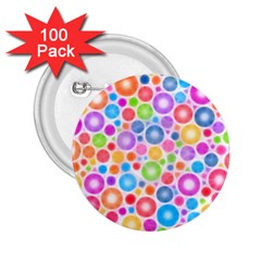 Candy Color s Circles 2 25  Button (100 Pack) by KirstenStar