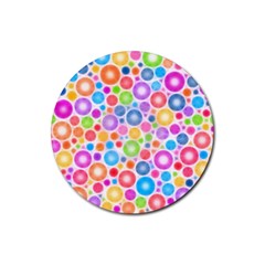 Candy Color s Circles Drink Coaster (round) by KirstenStar