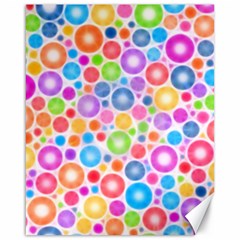 Candy Color s Circles Canvas 16  X 20  (unframed) by KirstenStar