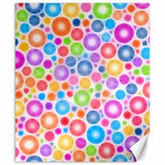 Candy Color s Circles Canvas 20  X 24  (unframed) by KirstenStar