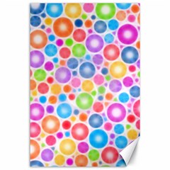 Candy Color s Circles Canvas 24  X 36  (unframed) by KirstenStar