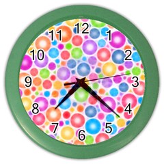 Candy Color s Circles Wall Clock (color) by KirstenStar