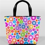 Candy Color s Circles Bucket Handbag Front