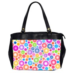 Candy Color s Circles Oversize Office Handbag (two Sides) by KirstenStar