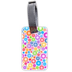 Candy Color s Circles Luggage Tag (two Sides) by KirstenStar