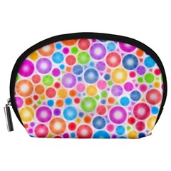 Candy Color s Circles Accessory Pouch (large) by KirstenStar