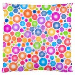 Candy Color s Circles Standard Flano Cushion Case (two Sides) by KirstenStar