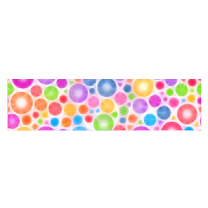 Candy Color s Circles Satin Scarf (Oblong)