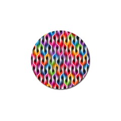 Rainbow Psychedelic Waves Golf Ball Marker 4 Pack by KirstenStar