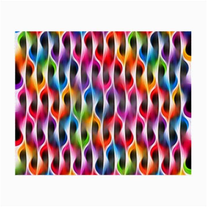 Rainbow Psychedelic Waves Glasses Cloth (Small, Two Sided)