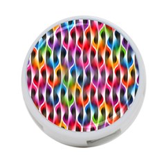 Rainbow Psychedelic Waves 4-port Usb Hub (two Sides) by KirstenStar