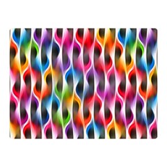 Rainbow Psychedelic Waves Double Sided Flano Blanket (mini)