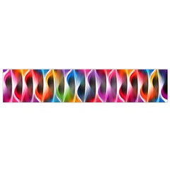 Rainbow Psychedelic Waves Flano Scarf (small)