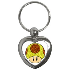 Really Mega Mushroom Key Chain (heart)