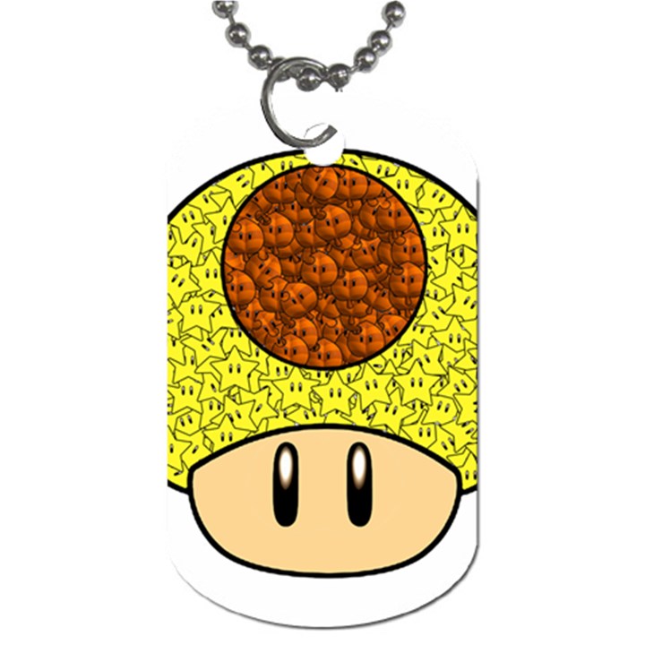 Really Mega Mushroom Dog Tag (Two-sided) 