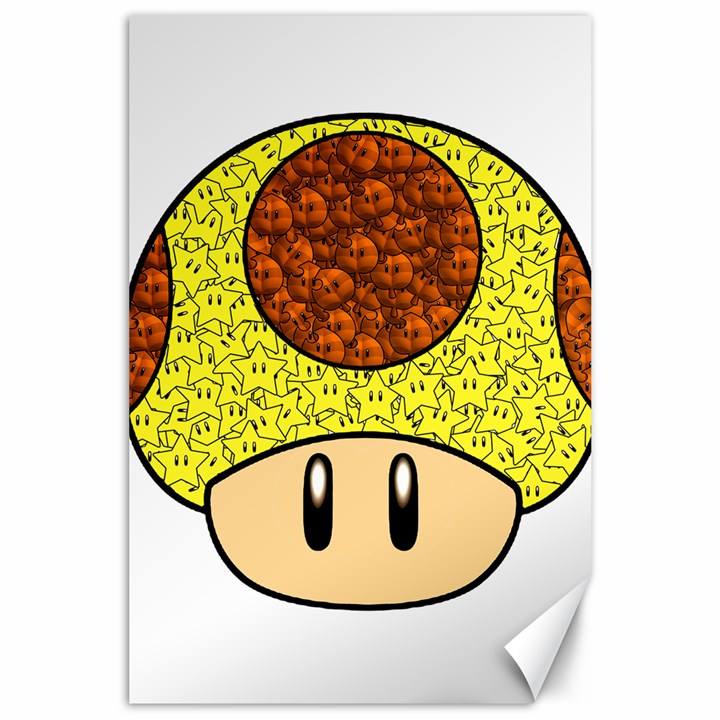 Really Mega Mushroom Canvas 24  x 36  (Unframed)