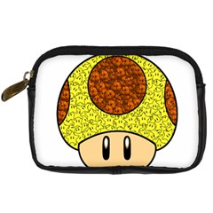 Really Mega Mushroom Digital Camera Leather Case by kramcox