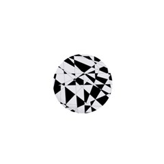 Shattered Life In Black & White 1  Mini Button Magnet by StuffOrSomething