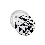 Shattered Life In Black & White 1.75  Button Front